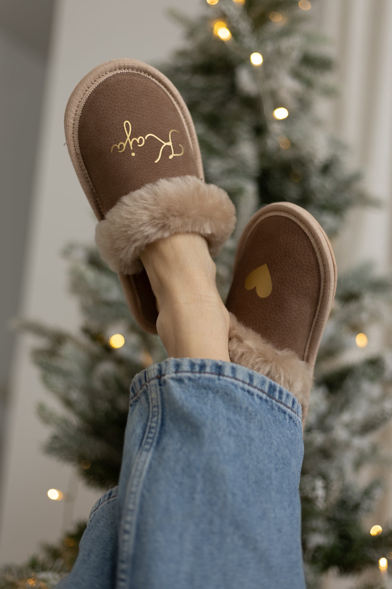 Kožne papuče s imenom