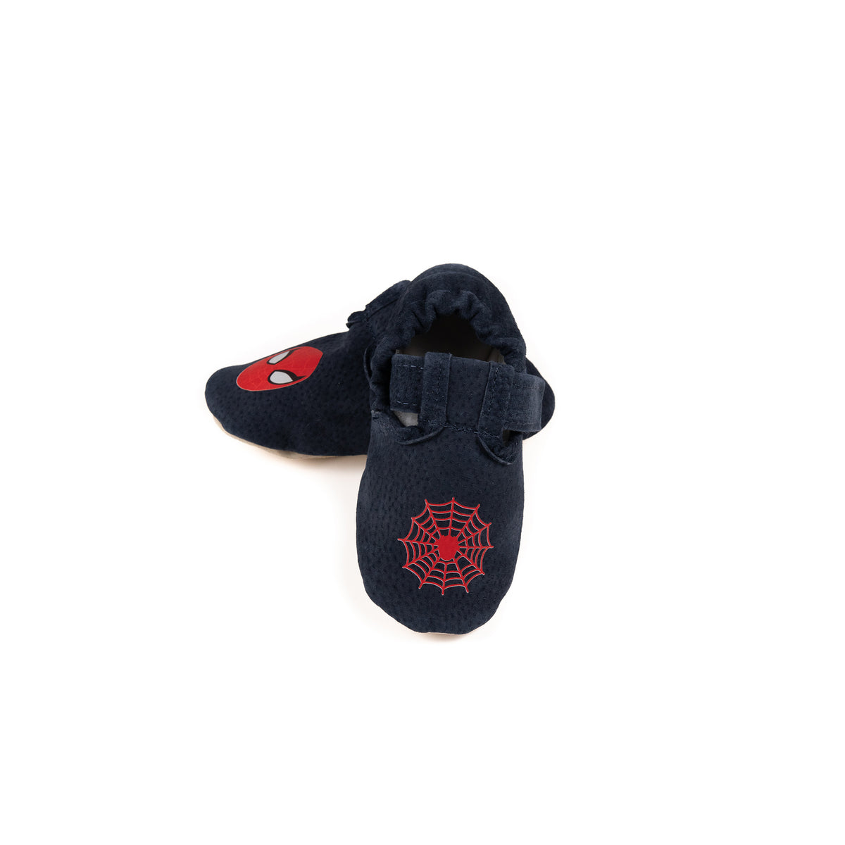 Bosonogi Babysoft copati - Temno modra s spidermanom