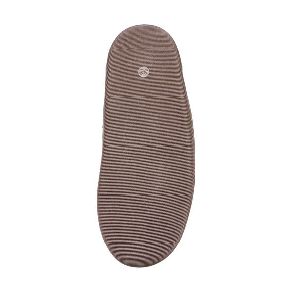 Halbhohe Fellhausschuhe – Dunkelbraun