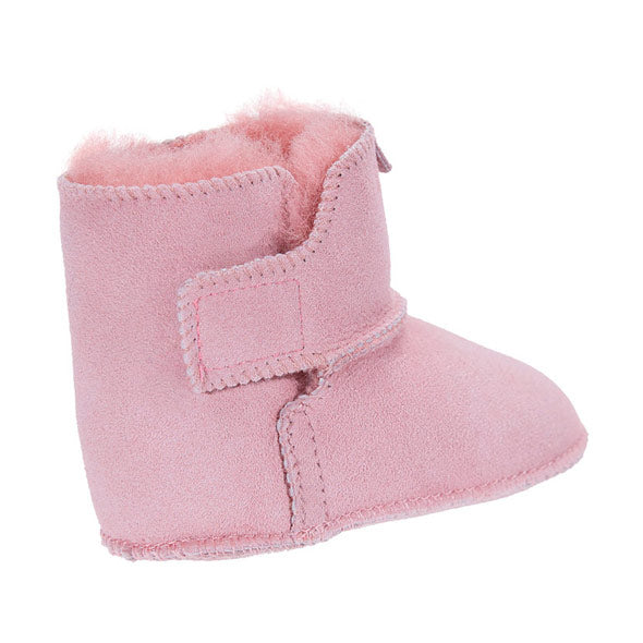 Krzneni merino škorenjčki roza