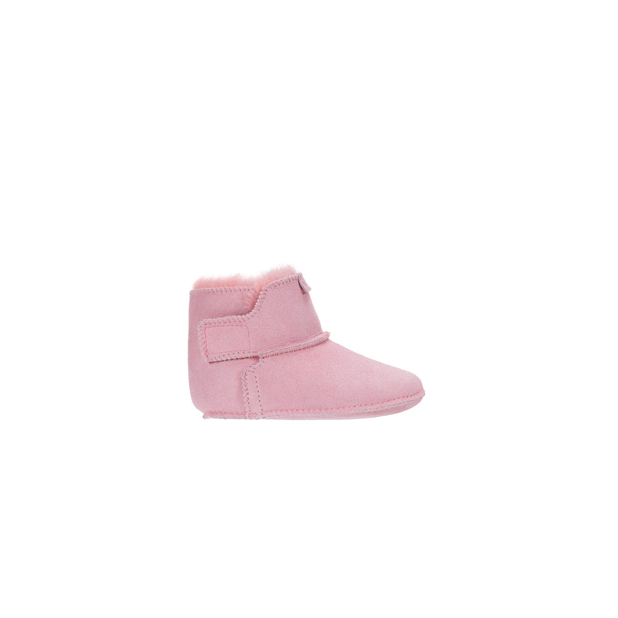 Krzneni merino škorenjčki roza