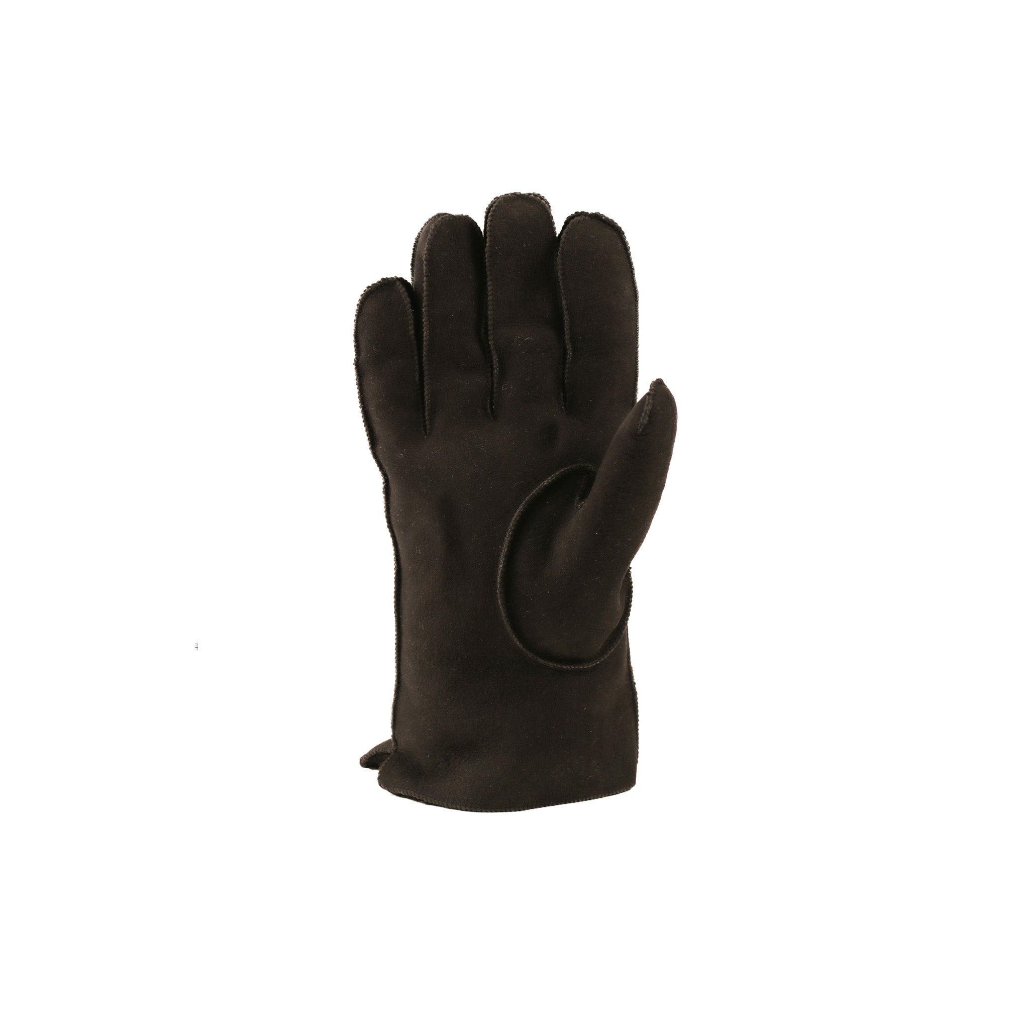 Krznene rokavice na pet prstov temno rjava