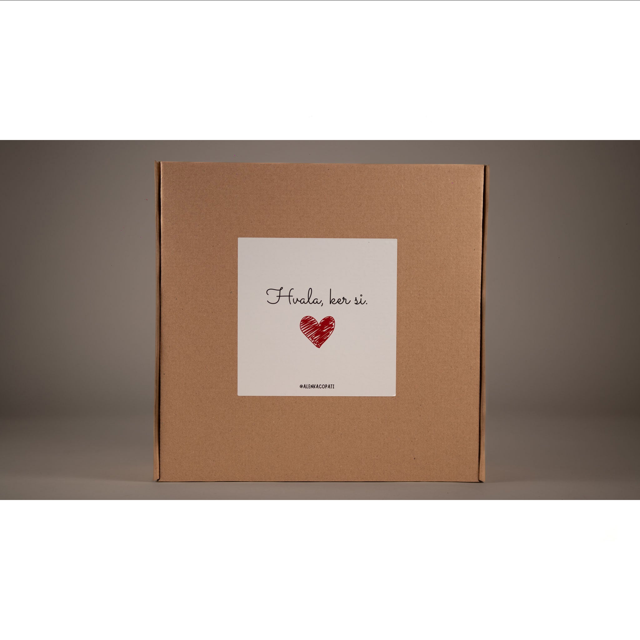 Darilno pakiranje - Hvala, ker si.