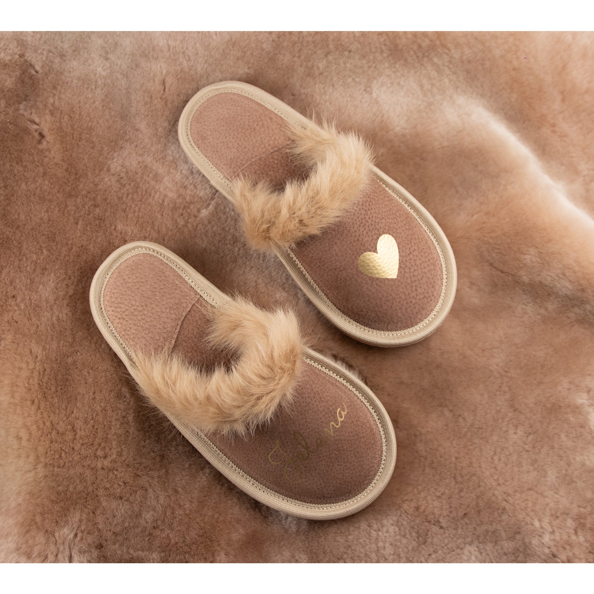 Usnjeni copati z imenom