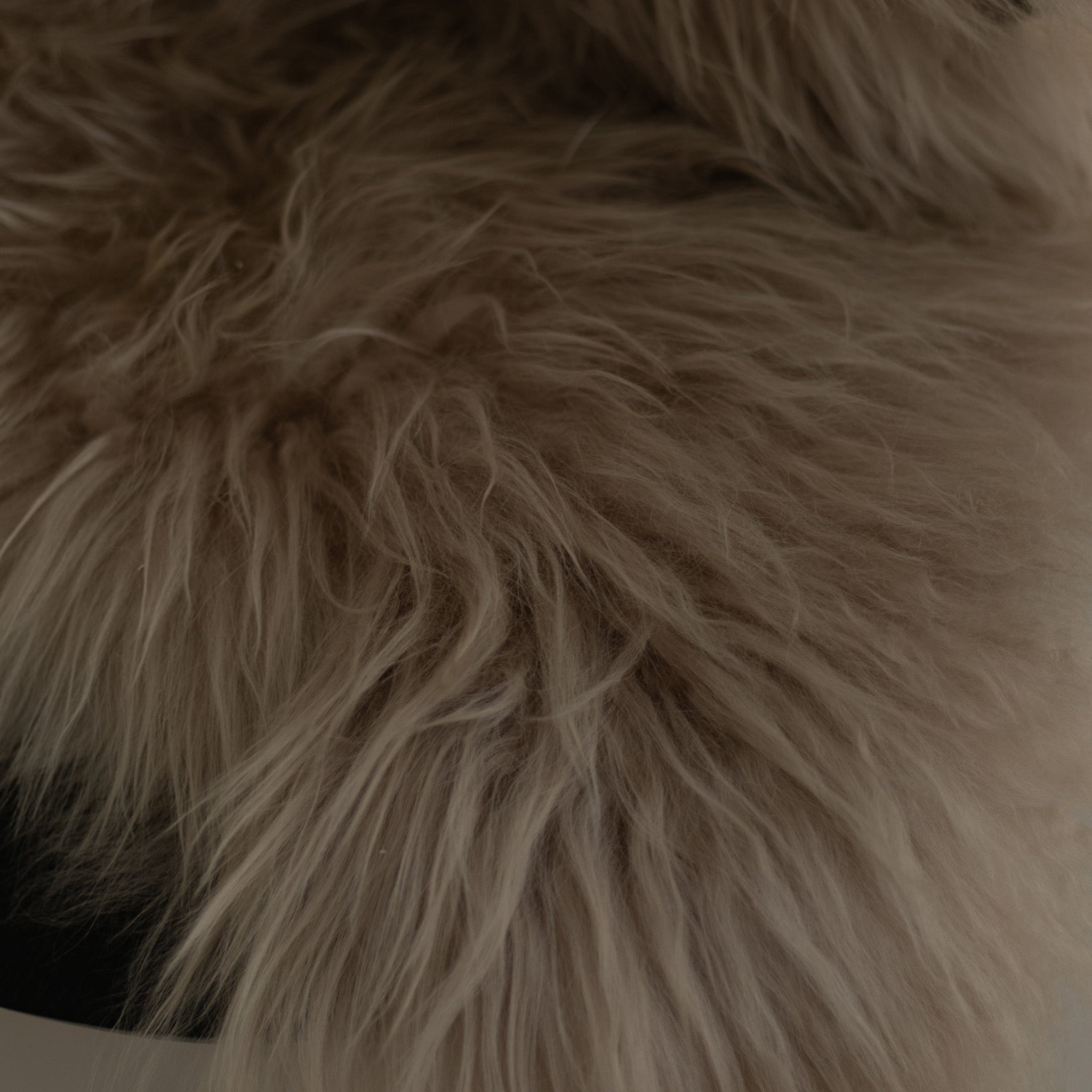 Naravna krznena koža v bež barvi