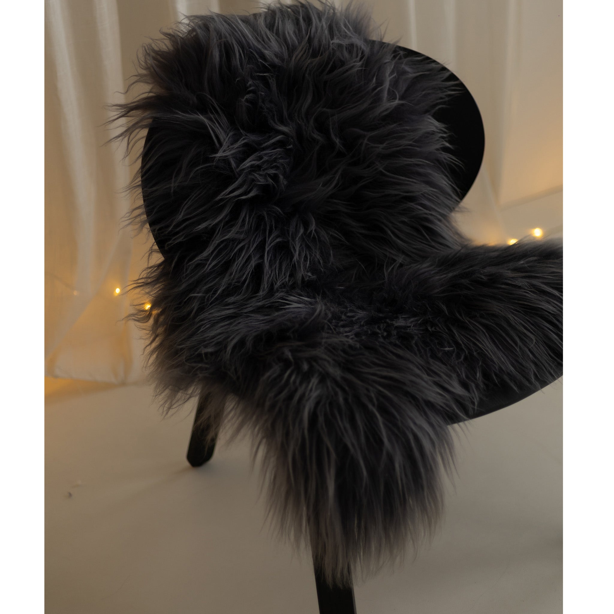 Krznena koža dolga dlaka - Siva