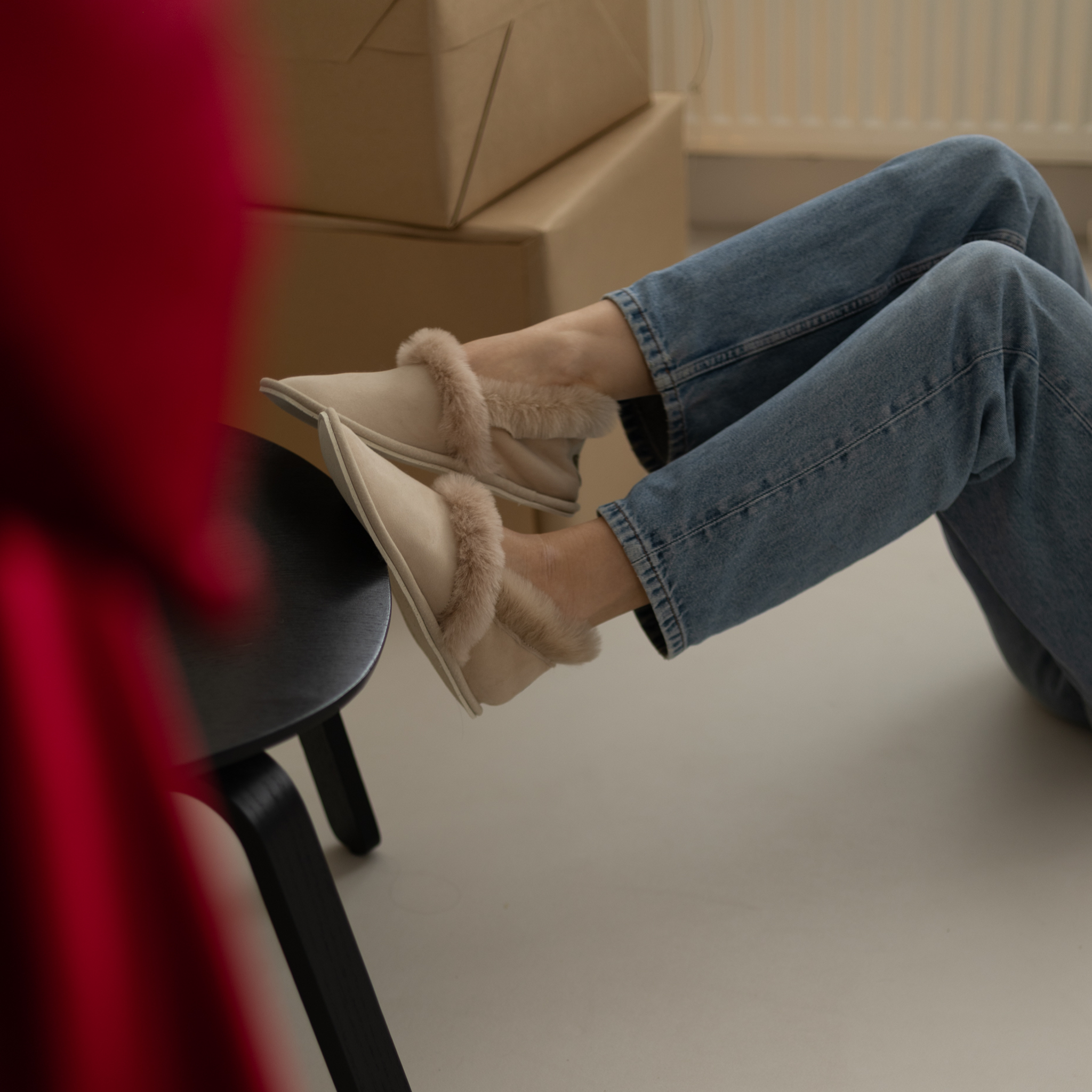 Krzneni copati za obut